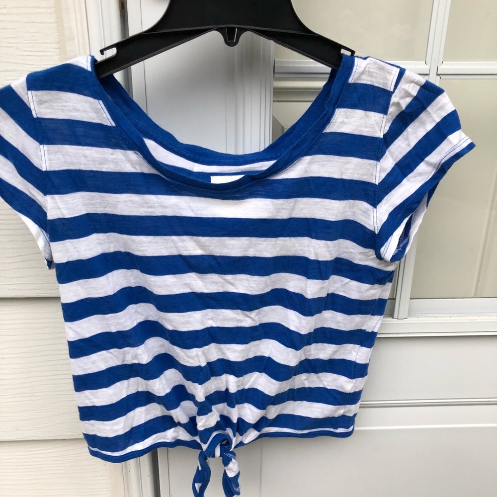 striped crop top